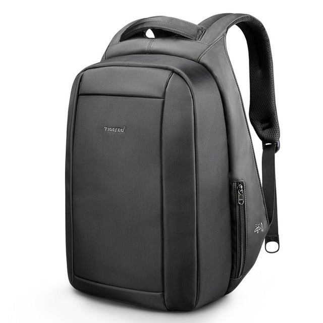 Anti-Theft Laptop Backpack  Professional 156 Inch Leather-Look Design - Product showcase