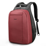 Anti-Theft Laptop Backpack  Professional 156 Inch Leather-Look Design - Detailed view