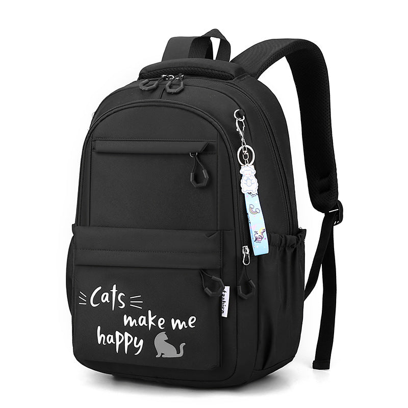 Kawaii School Backpack  Cat Design With Multiple Compartments - Product detail 6