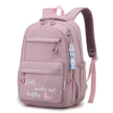 Kawaii School Backpack  Cat Design With Multiple Compartments - Product showcase