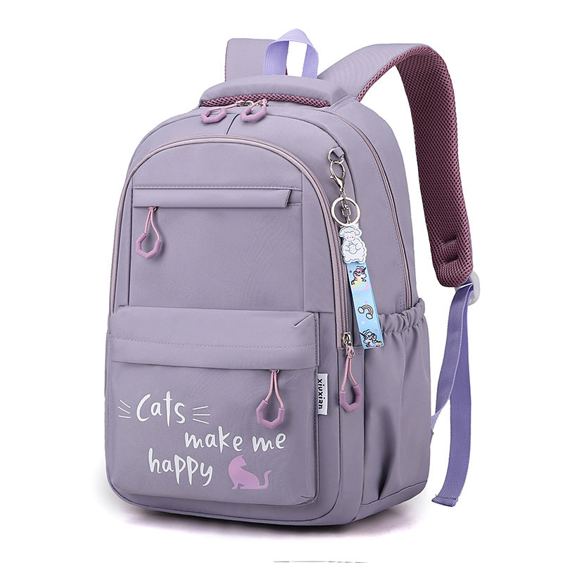 Kawaii School Backpack  Cat Design With Multiple Compartments - Product detail 7