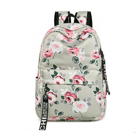 Kawaii Cat Pattern Backpack  Canvas School Bag With Fish Bone Print - Product detail 4