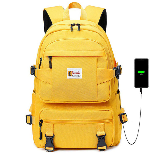 Smart School Backpack  USB Charging Port  Water Resistant Design - Product showcase