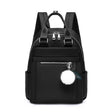 Modern School Backpack  Minimalist Design With Pom Pom Charm - Product detail 5