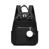 Modern School Backpack  Minimalist Design With Pom Pom Charm - Product detail 5