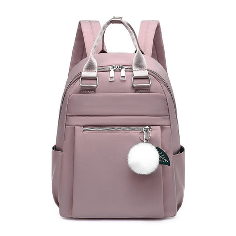 Modern School Backpack  Minimalist Design With Pom Pom Charm - Product detail 7