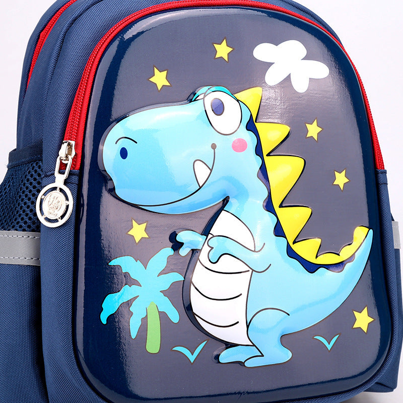 Kids Dinosaur Backpack  3D T-Rex Design With Stars - Detailed view