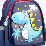 Kids Dinosaur Backpack  3D T-Rex Design With Stars - Detailed view
