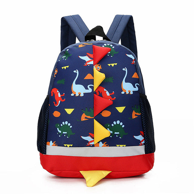 Kids Dinosaur Backpack  3D Tail Design With Fun Pattern - Product showcase