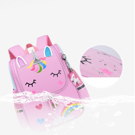 Kids Unicorn Backpack  Rainbow Design With Glitter Accents - Product detail 4