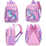Kids Unicorn Backpack  Rainbow Space Adventure Design - Detailed view