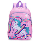 Kids Unicorn Backpack  Rainbow Space Adventure Design - Product showcase