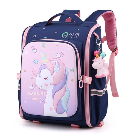 Kids Unicorn Backpack  Full-Opening Design With Magical Print - Product example