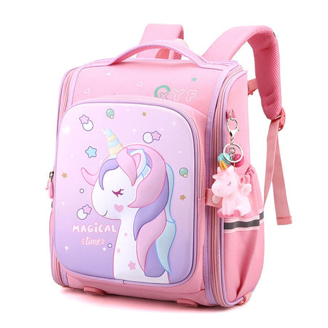 Kids Unicorn Backpack  Full-Opening Design With Magical Print - Product showcase