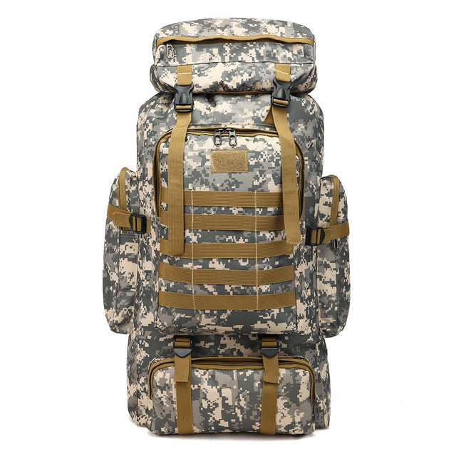 Military Hiking Backpack  75L Tactical Rucksack with MOLLE System - Product showcase