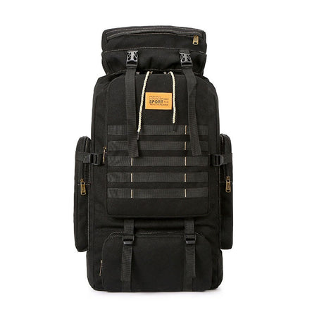 Military Canvas Backpack  80L Tactical Outdoor Rucksack - Product detail 5