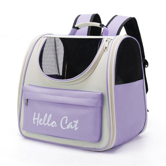 Pet Travel Backpack  Ventilated Mesh Carrier With Storage - Product detail 4
