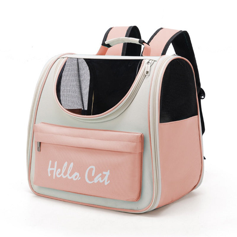 Pet Travel Backpack  Ventilated Mesh Carrier With Storage - Product detail 5