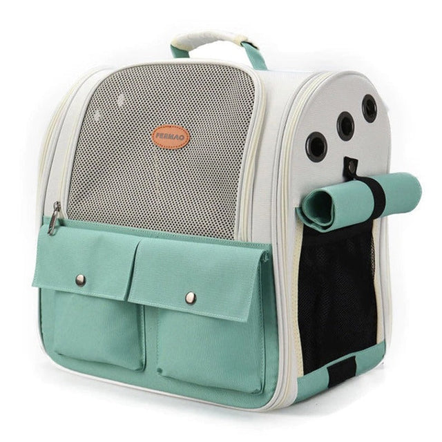 Pet Travel Backpack  Foldable Carrier With Ventilation Mesh - Product showcase