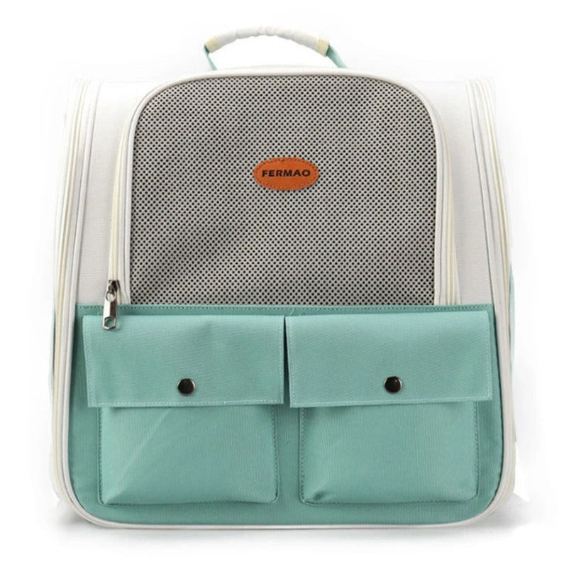 Pet Travel Backpack  Foldable Carrier With Ventilation Mesh - Product example
