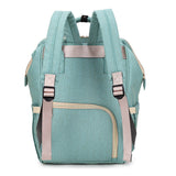 Modern Diaper Backpack  Insulated Bottle Compartment Mint Green - Product example