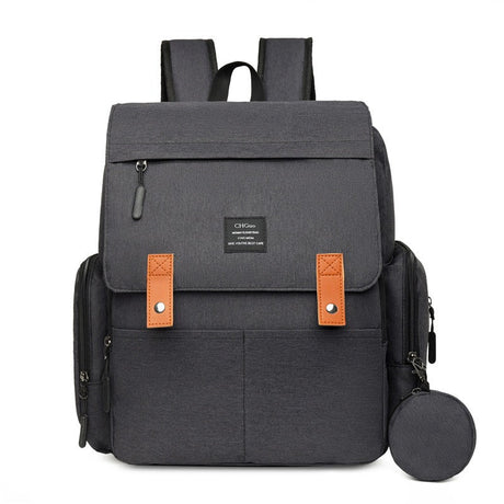 Insulated Diaper Backpack  Modern Two-Tone Design With Storage Pouch - Product detail 6