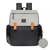 Insulated Diaper Backpack  Modern Two-Tone Design With Storage Pouch - Product detail 4