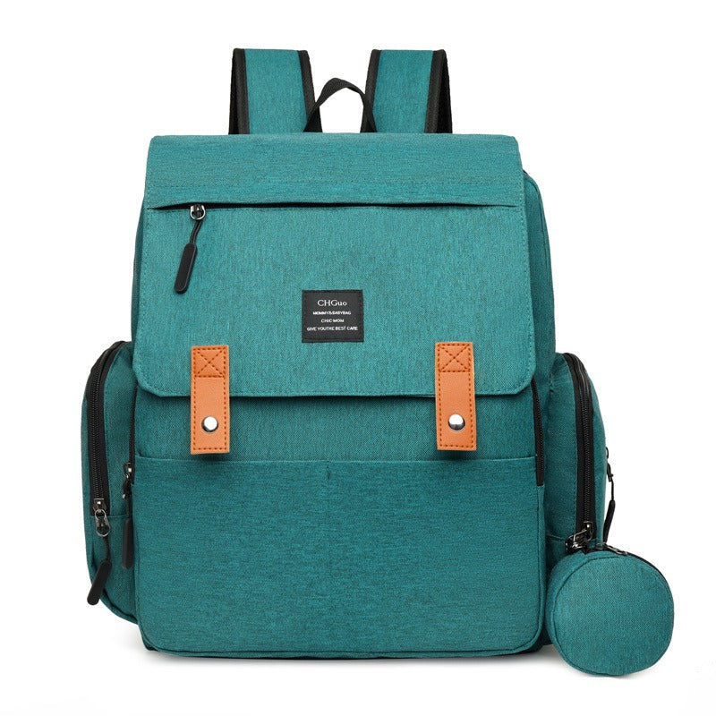 Insulated Diaper Backpack  Modern Two-Tone Design With Storage Pouch - Product detail 7
