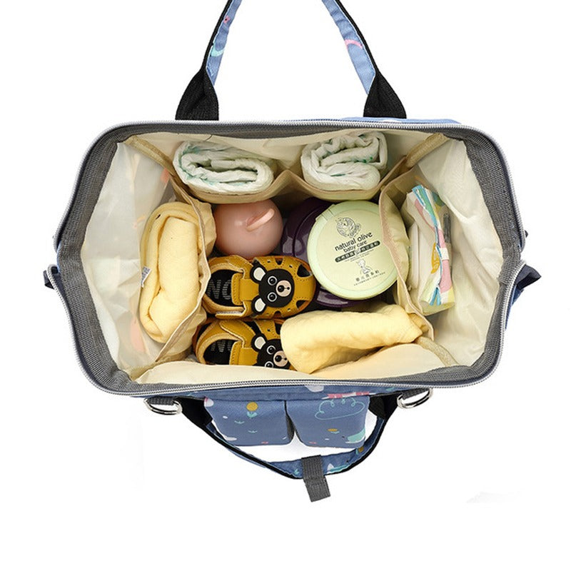 Kids Waterproof Backpack  Elephant Rainbow Pattern Diaper Bag - Product example