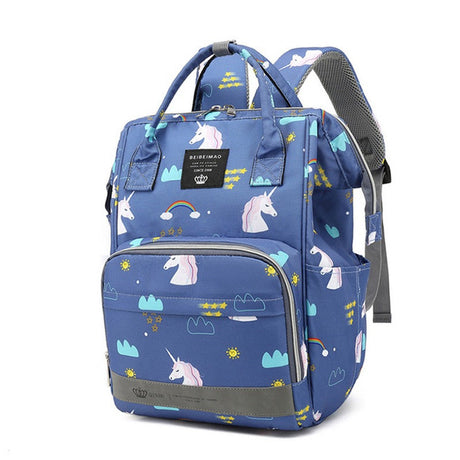Kids Waterproof Backpack  Elephant Rainbow Pattern Diaper Bag - Product detail 8