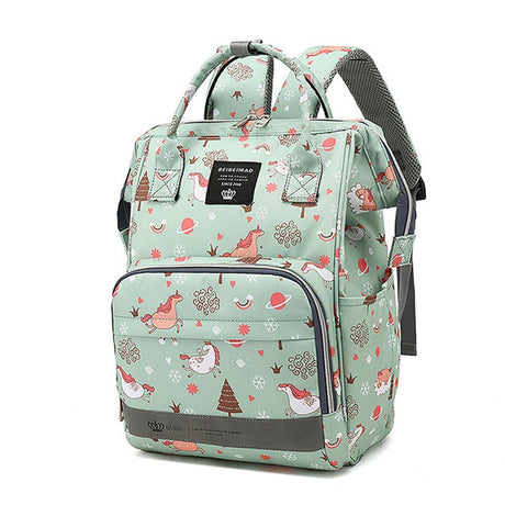 Kids Waterproof Backpack  Elephant Rainbow Pattern Diaper Bag - Product detail 5