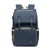 Multi-Function Diaper Backpack  Canvas With Leather Accents - Product detail 5