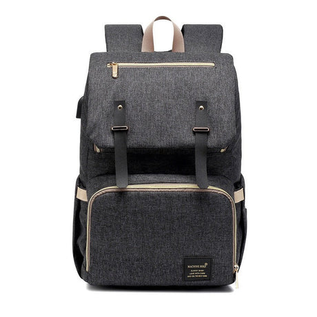 Multi-Function Diaper Backpack  Canvas With Leather Accents - Product detail 7