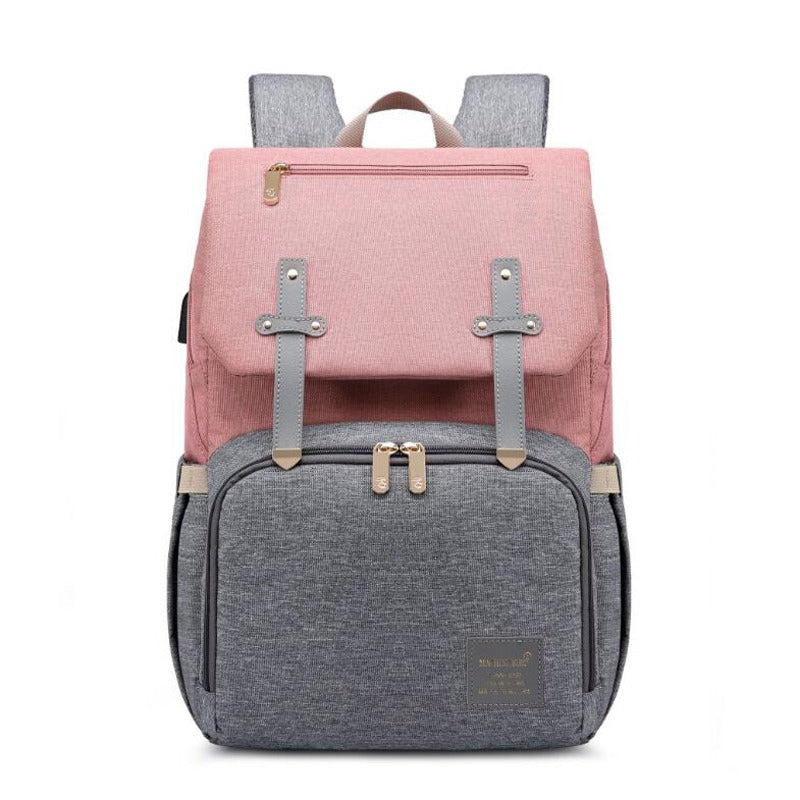 Multi-Function Diaper Backpack  Canvas With Leather Accents - Product detail 8