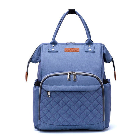 Quilted Diaper Backpack  Insulated Bottle Compartment - Product detail 7