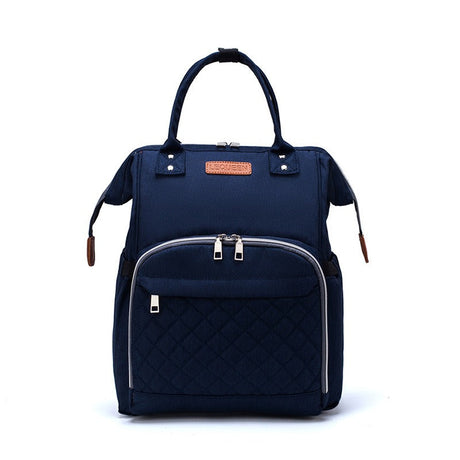 Quilted Diaper Backpack  Insulated Bottle Compartment - Product detail 6