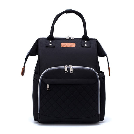 Quilted Diaper Backpack  Insulated Bottle Compartment - Product detail 8