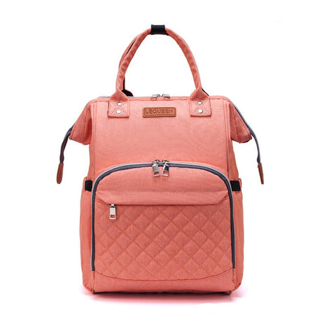 Quilted Diaper Backpack  Insulated Bottle Compartment - Product detail 9
