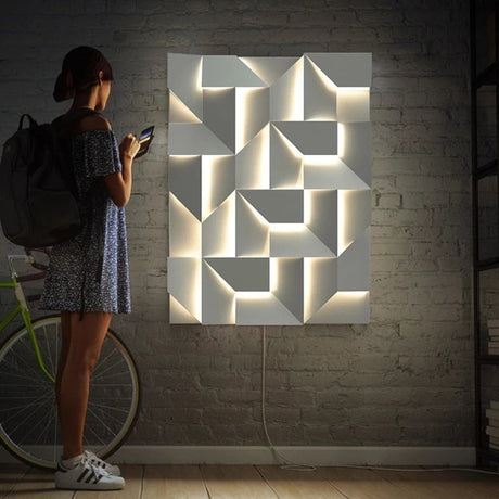 Modern 3D Wall Light  Geometric LED Panel Design - Product detail 15