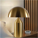 Modern Touch Table Lamp  Brushed Gold Dome Design - Product detail 6