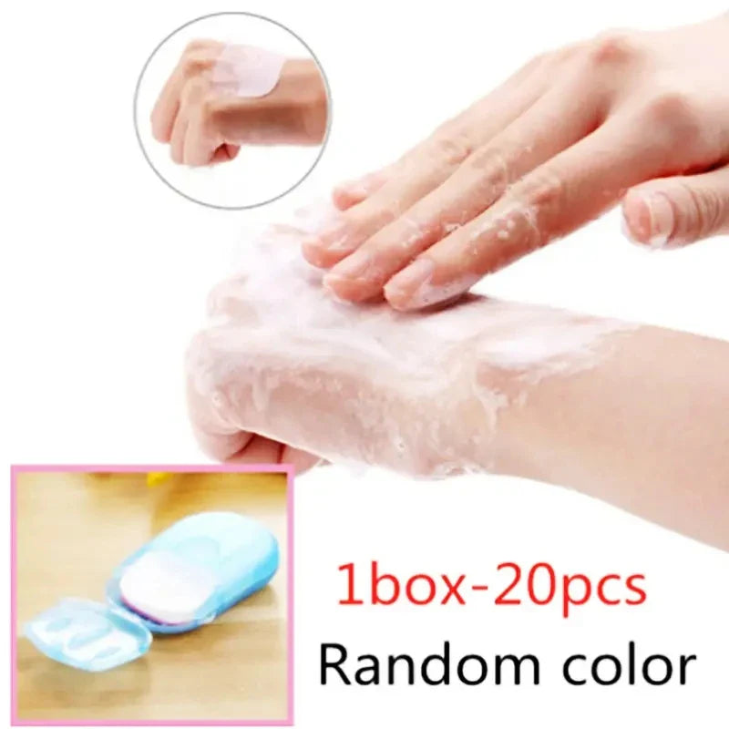 Portable Soap Sheets  Travel-Size Paper Soap Dispenser - Product example