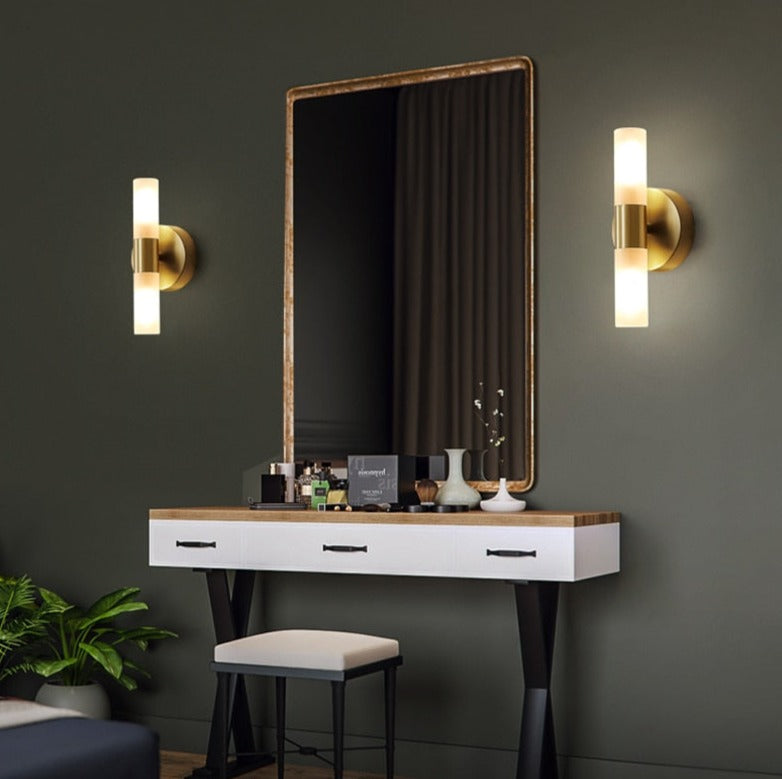 Modern LED Wall Sconce  Gold Aluminum Dual Light - Product detail 4