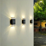 Solar Garden Wall Light  Up Down LED Outdoor Sconce - Product example