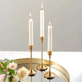Vintage Brass Candlesticks  Graduated Heights Set of 3 - Product detail 5