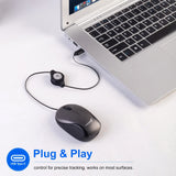 USB Type C Retractable Mouse  Compact Travel Design - Product detail 4