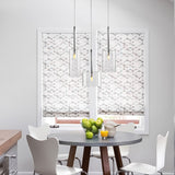 Contemporary Glass Pendant Lights  Clear and Red Cylinder Design - Product detail 10