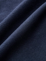 Navy Denim Trim Cardigan  Sailor Collar Gold Button Design - Product detail 5