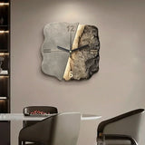 Modern Wall Clock  3D Relief Stone Texture Design - Product detail 5
