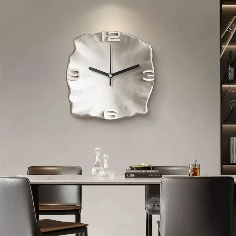 Modern Wall Clock  3D Relief Stone Texture Design - Product detail 6