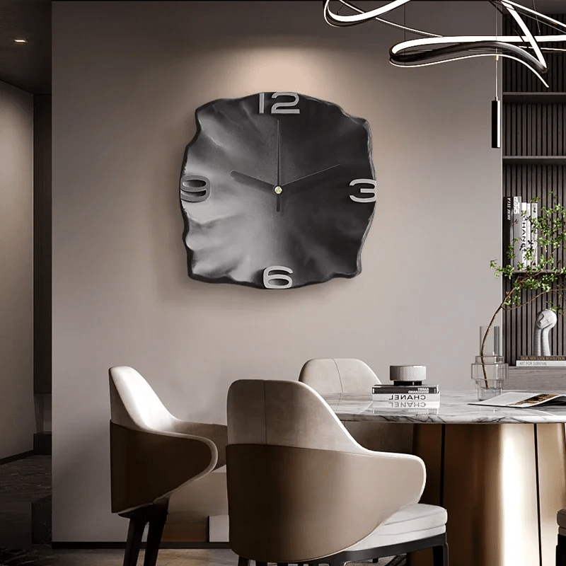 Modern Wall Clock  3D Relief Stone Texture Design - Product detail 9